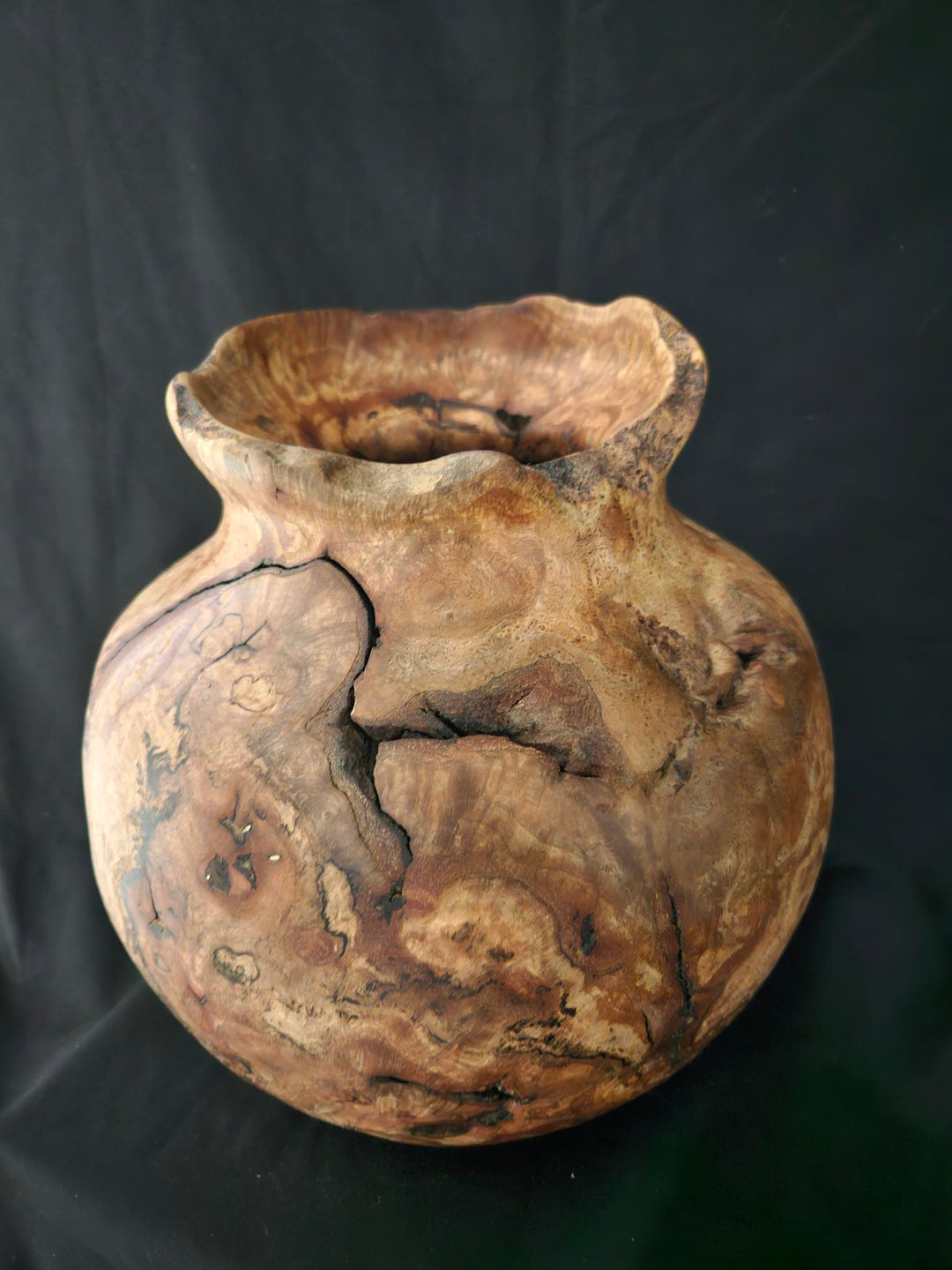 Oak burl old fashioned vessel
